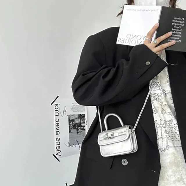 UAKISS  -  Women Trendy Y2k Aesthetic Fashion Mini Handbags Korean Chic Elegant All Match Shoulder Bag Korean Casual Simple Crossbody Bags
