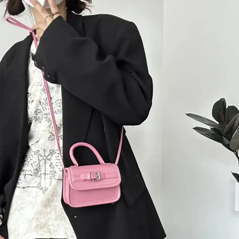 UAKISS  -  Women Trendy Y2k Aesthetic Fashion Mini Handbags Korean Chic Elegant All Match Shoulder Bag Korean Casual Simple Crossbody Bags