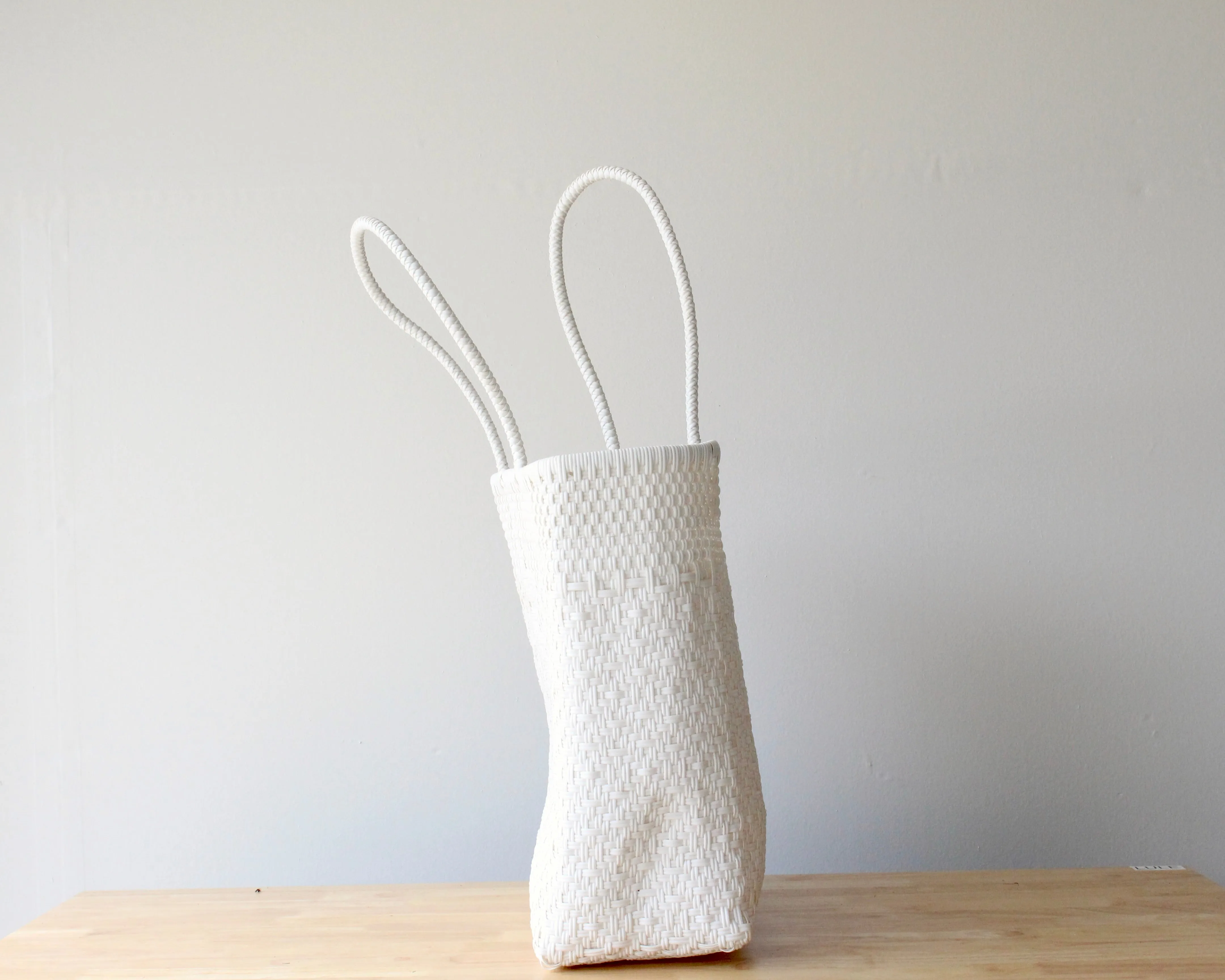 White Handwoven Mexican Bag by MexiMexi