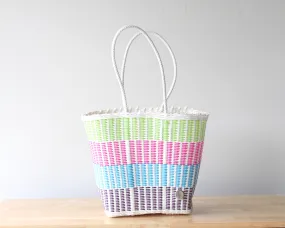 White with pastels colors MexiMexi Tote