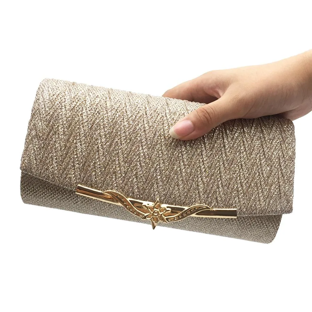Women Bag Party Banquet Glitter Girls Wedding Clutches Handbag Chain Shoulder Bolsas Mujer